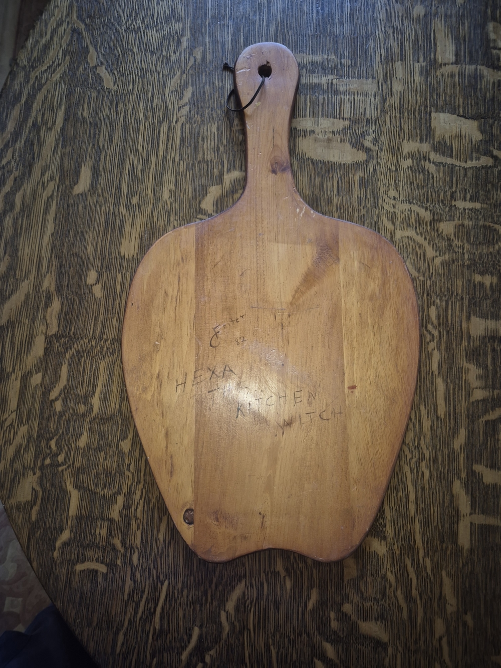 Vintage Kitchen Witch Wooden Welcome Paddle Sign - Picture 2 of 8